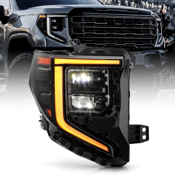 For 2022-2024 GMC Sierra 1500 Elevation|Pro|SLE Full LED Headlight - Passenger