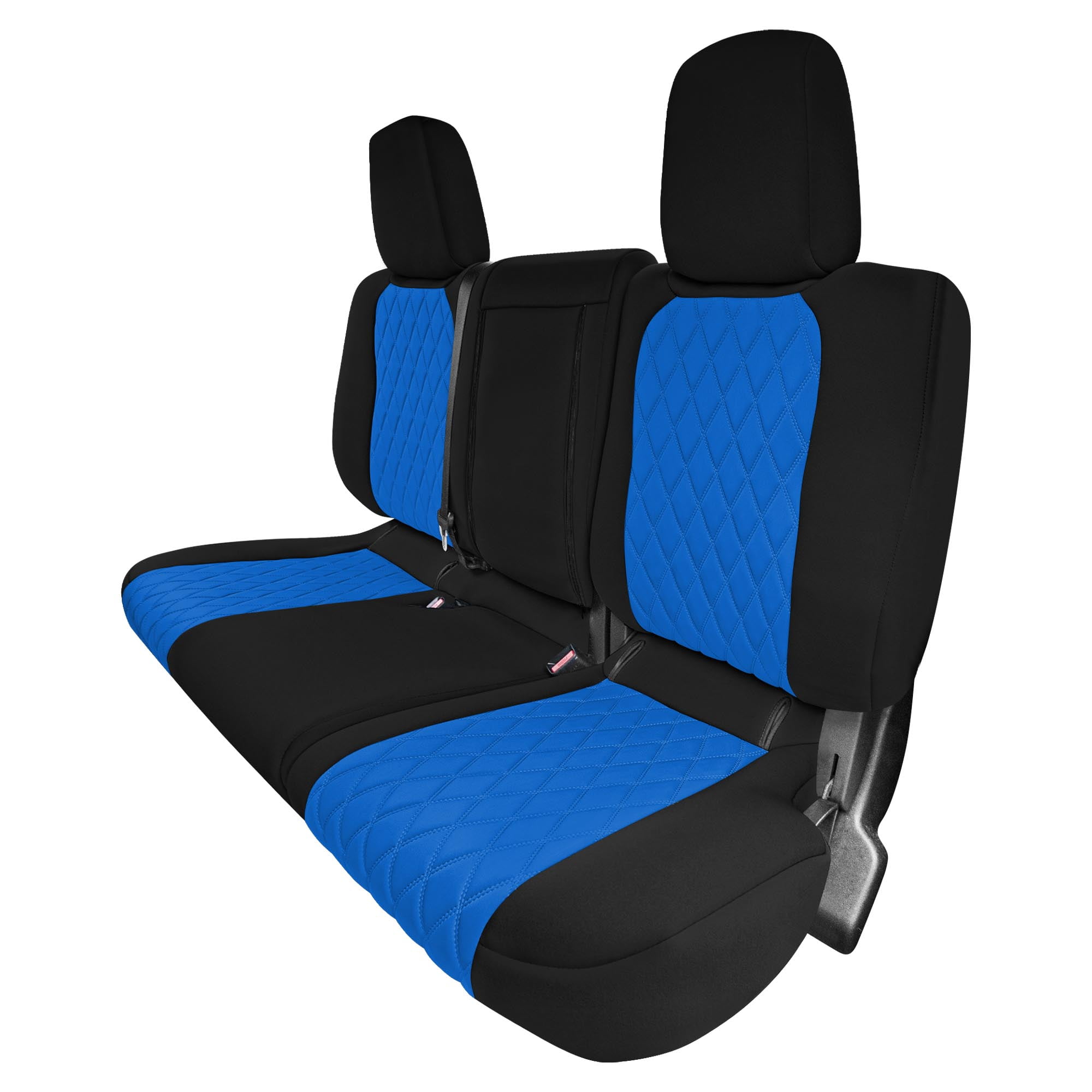 For 2022 2024 Nissan Frontier FH Group Custom Fit Neoprene Car Seat Covers Wateropoof Blue Rear Seat