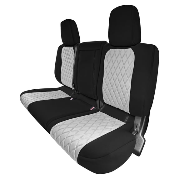 For 2022-2026 Nissan Frontier FH Group Custom Fit Neoprene Car Seat Covers Wateropoof - Gray Rear Seat