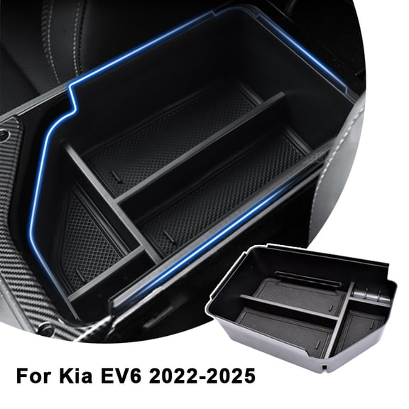 For 2022-2025 Kia EV6 Center Console Organizer Armrest Storage Box Accessories