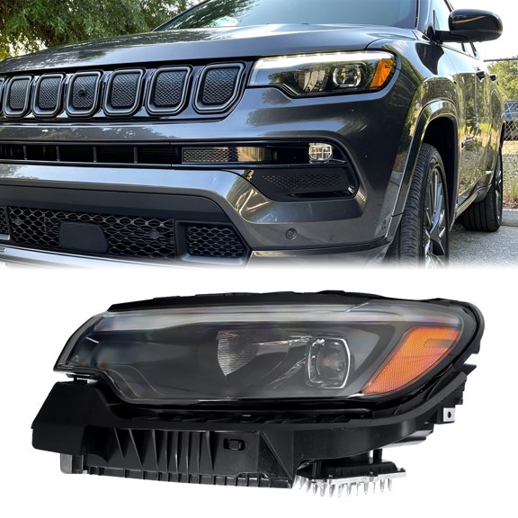 MAGICKIT For 2022-2026 Jeep Compass LED Headlight Assembly Left Driver 68441587AG US