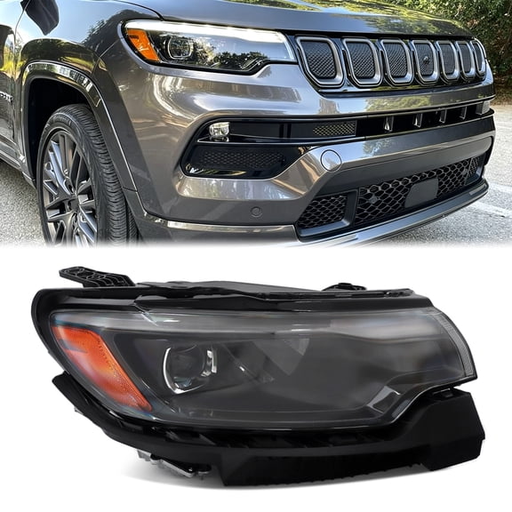 MAGICKIT For 2022-2026 Jeep Compass LED Headlight Assembly Right Passenger 68441586AG US