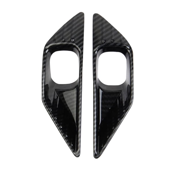 For 2022 For Mitsubishi Outlander Carbon Fiber Car Front Fog Light Cover Trim Decoration Sticker