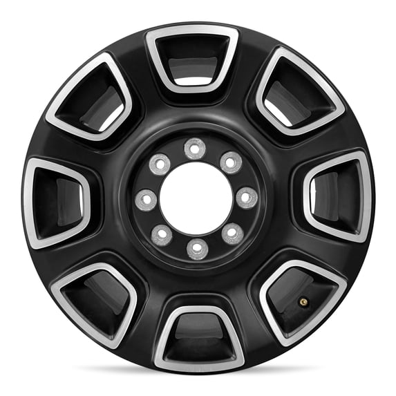 For 2023-2025 Ford F-350 SRW 20 Inch Machined Face with Painted Inlay Black Alloy - New Take-Off Rim - Road Ready Car Wheel