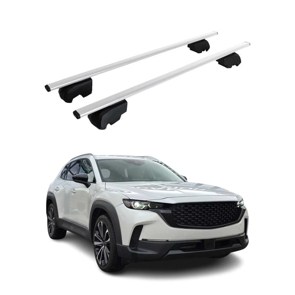 For 2023-2026 Mazda CX-50 Roof Racks Luggage Carrier Cross Bars Iron Gray 2Pcs