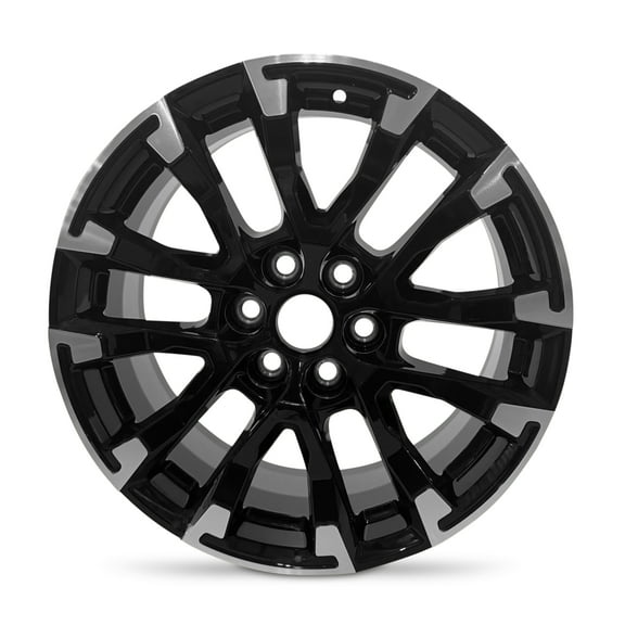 For 2024-2025 Chevrolet Traverse 18 Inch Machined Black Alloy - Genuine OEM Rim - Road Ready SUV Wheel