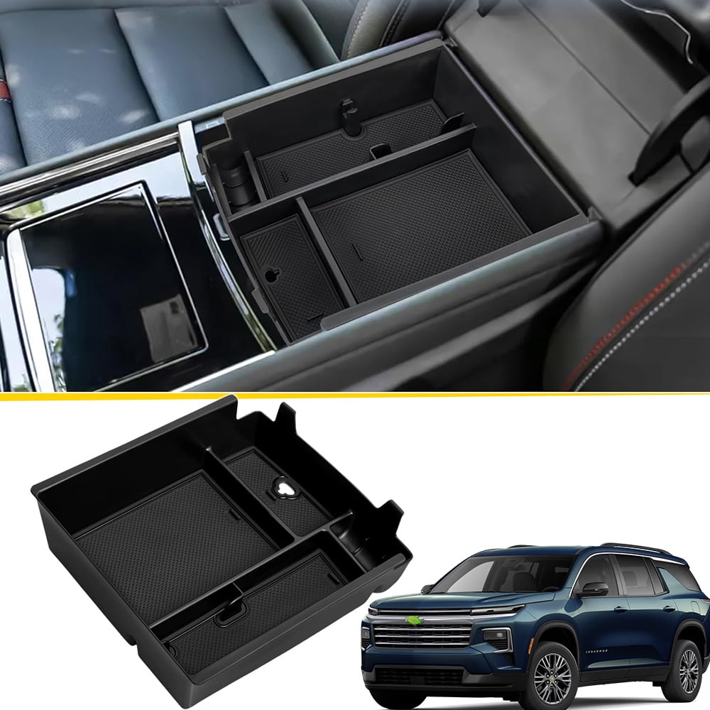 For 2024 2025 Chevy Traverse Acadia Center Console Organizer Armrest ...