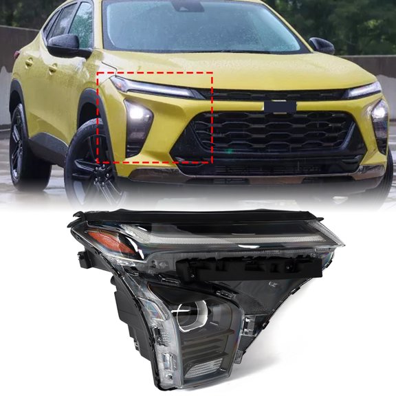 For 2024-2026 Chevy Trax LT RS Active Headlight W/ LED DRL Right Passenger Side