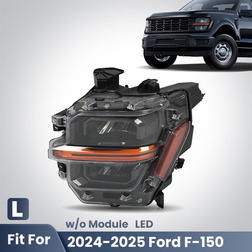 For 2024-2026 Ford F-150 LED Headlight Reflector w/o Module Driver Left Side