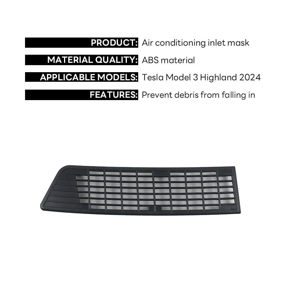 UYCHYTQR Voor Tesla Voor Model 3 2017-2020 Auto Air Flow UYCHYTQR Voor Tesla Voor Model 3 2017-2020 Auto Air Flow