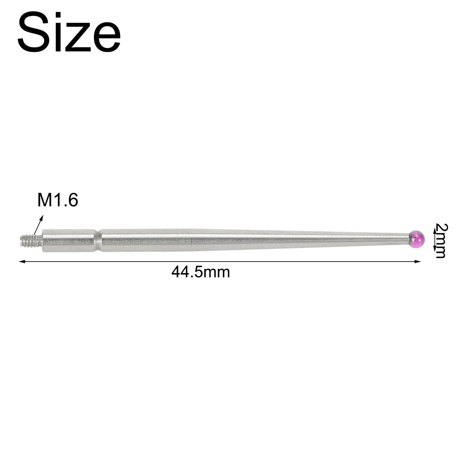 For 21CZA211 Dial Test Indicator Contact Points 2mm Ru by Ball Tip M1 6 ...