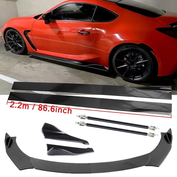 For 22-25 Toyota GR86 Carbon Fiber Front Bumper Lip Spoiler Rear Lip Body Kits