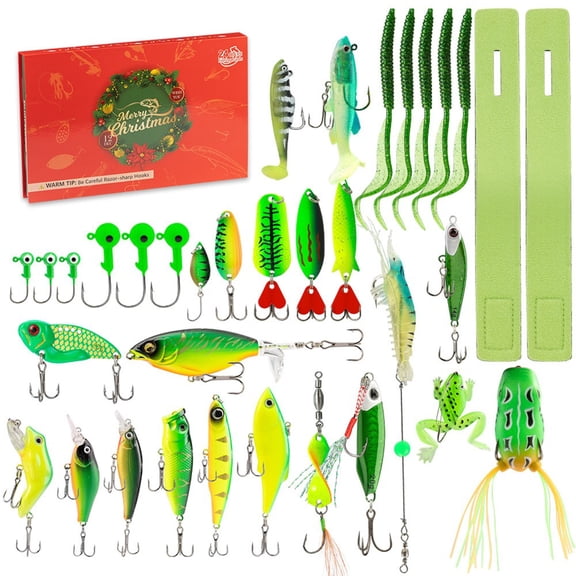 For 24 Days Fishing Lures Advent Calendar 2026 For Anglers With Diverse Lures