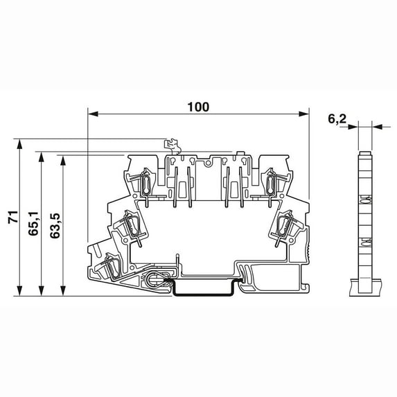 For 2858946 TT-ST-M-SFP-24AC For Filter Surge Protection Device Double-level terminal block DIN Rail Module