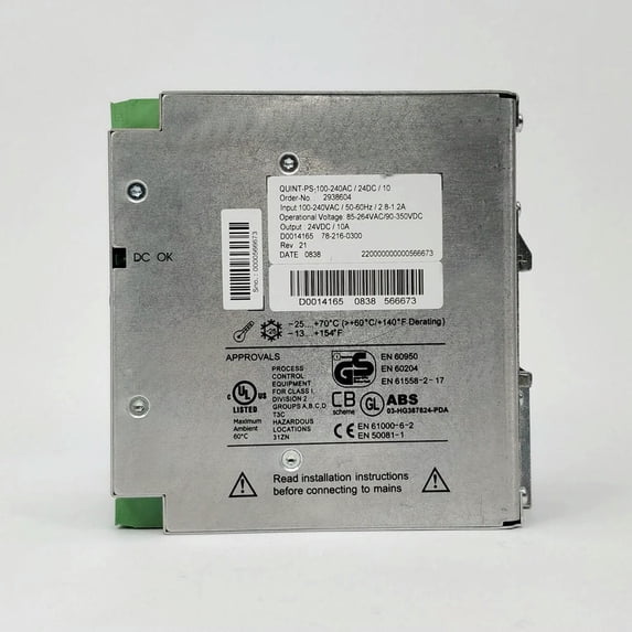 For 2938604 -100-240AC/24DC/10 POWER 24VDC/10A For Switching Power Supply