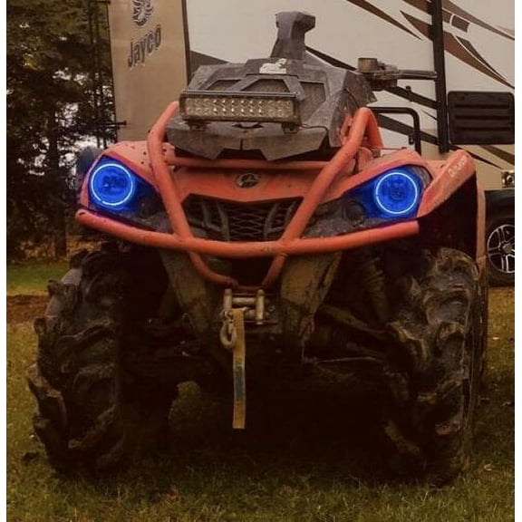 For 2x Blue LED Can Am Gen2 Outlander L XMR450 XMR500 XMR570 XMR 450 500 570