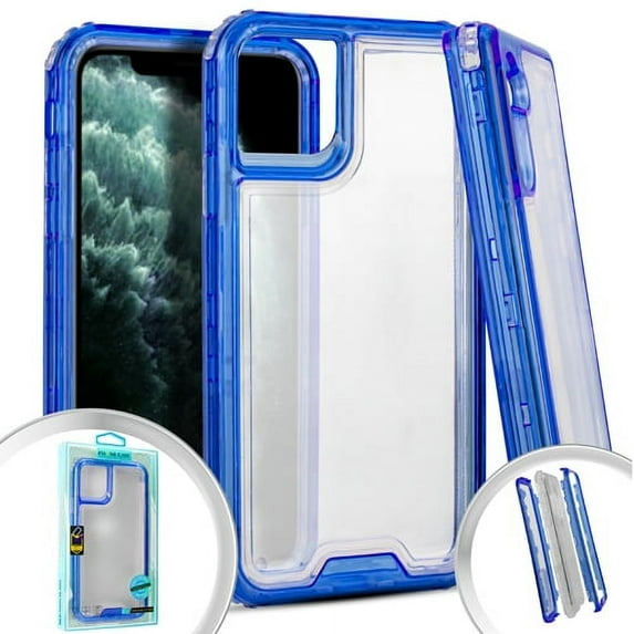 For 3 In 1 For Iphone 11 Pro Max 6.5 Transparent Case Dr. Blue