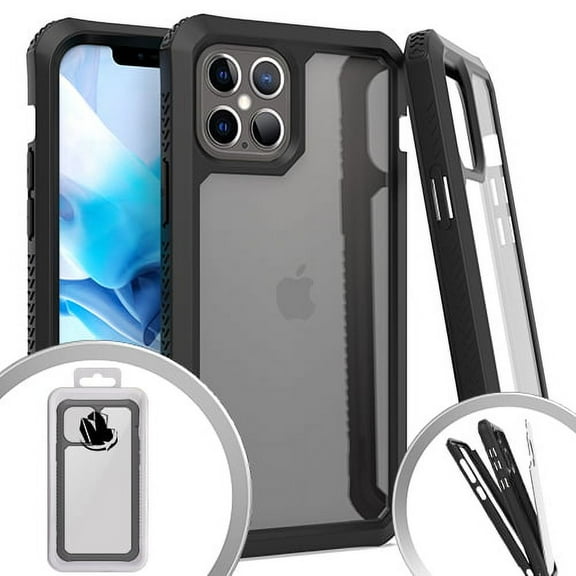 For 3 In 1 For Iphone 12 12 Pro 6.1 Prozkin 3 Black