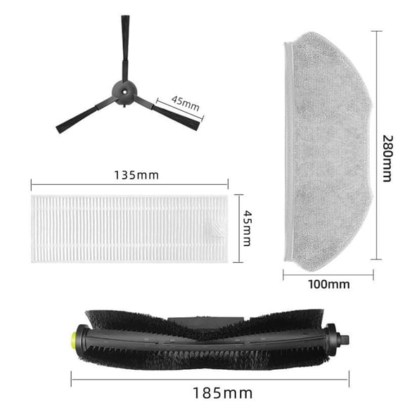 For 360 Robot Vacuum Cleaner X100 S10 MAX Replacement