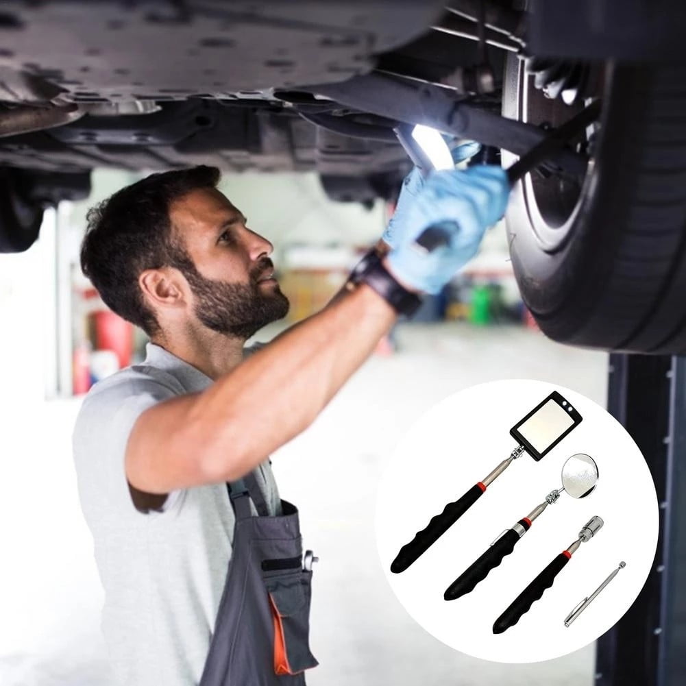 For 360° Telescopic Folding Inspection Mirror Car Mechanic Welding