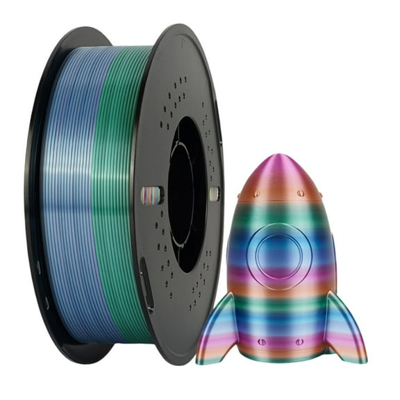 For 3D Printing PLA Filament Silk Rainbow Ombre 1.75mm For FDM Series Printer