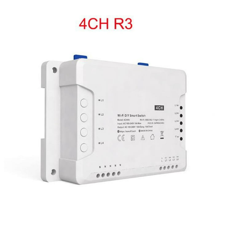 1-10PCS SONOFF DUAL R3 Dual Relay Module DIY Power Metering Smart Switch  Two Way Remote Voice Control via eWeLink Alexa Google