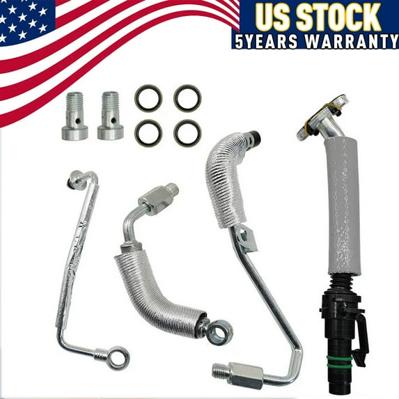 For 4Pcs Cruze Sonic Trax Encore 1.4L Turbo Oil Return Drain & Oil Feed Pipe Kit