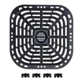 thumbnail image 1 of For 4QT Cooking Air Grills Tray Crisper Plate, Grade Stainless Steel, Easy To Cleans Accessory 7.3 Inch, 1 of 8