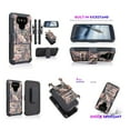 thumbnail image 1 of For 5.7" LG G6 Hybrid Holster Built-In Kickstand Belt Clip 3-layer Protections Shockproof Resistant Heavy Duty Rugged Defender Dual Layers Armor Impact Bumper Protective Phone Case [Huntingcamo], 1 of 4