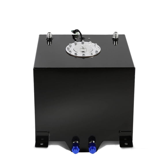5 Gallon/18.8L Black Coat Aluminum Racing/Drift Fuel Cell Tank+Cap+Level Sender