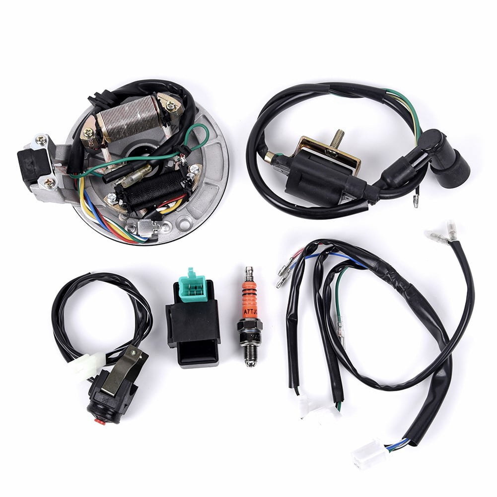 For 50125Cc Kick Start Dirt Pit Bike Wire Harness Wiring Loom Cdi Coil