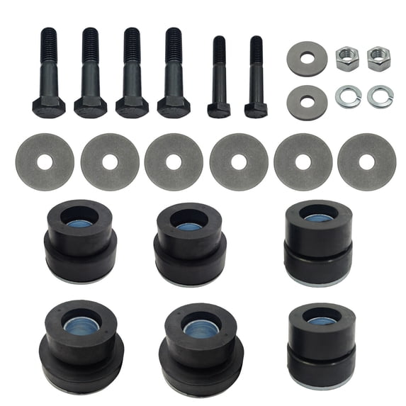For 67-72 Chevy Camaro Firebird Subframe Bushing Kit w/ Hardware Bolts Washers
