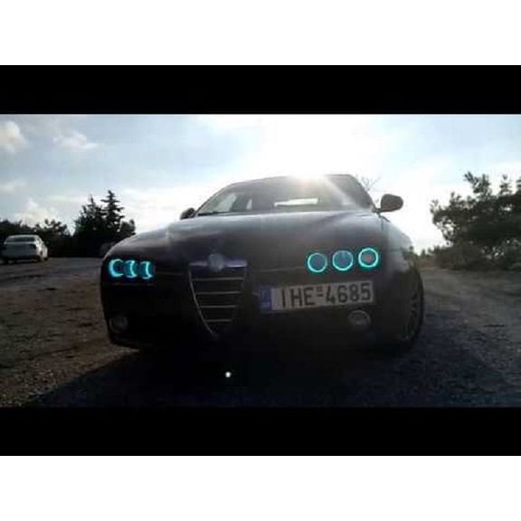 For 6x Blue LED Alfa Romeo 159 Addon Angel Eye Headlamp Headlight Halo Rings