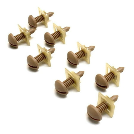For 82-92 Camaro Firebird Interior Rear Hatch Screws W/ Nuts Set Of 8 Saddle Tan