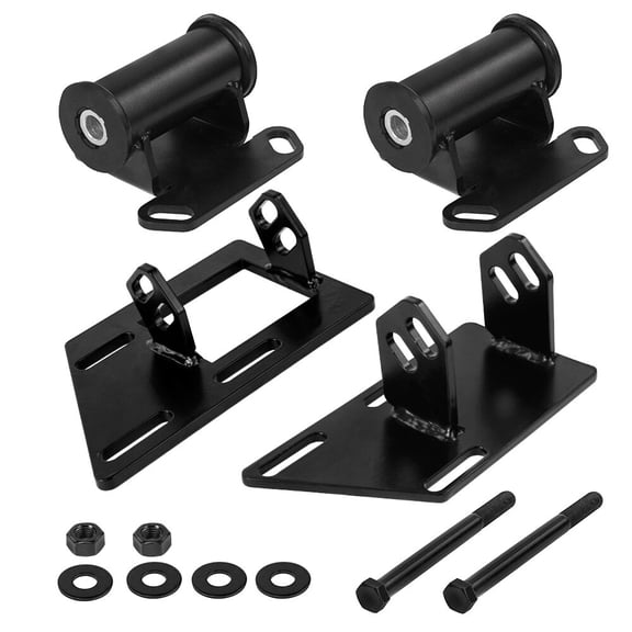 For 83-05 Conversion Motor Mounts w/ Frame Mounts Chevy S10 S15 V8 SBC 350