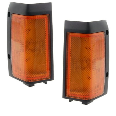 For 86-87 D21 Truck Park Corner Light Turn Signal Marker Lamp Assembly Set PAIR