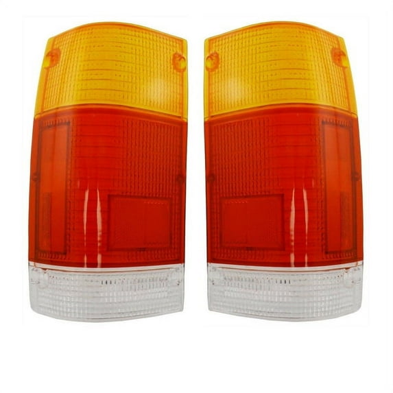 For 86-93 Mazda Pickup Truck Taillight Taillamp Rear Light Lamp Lens SET PAIR