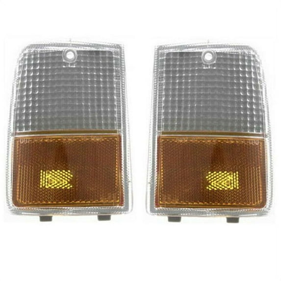 For 87-90 Chevy Caprice Corner Turn Signal Park Light Lamp Assembly Set Pair