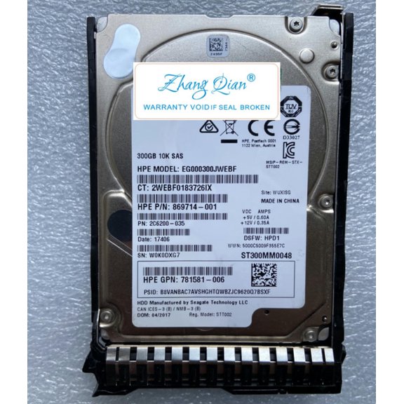 For 872475-B21 872735-001 300G 10K 12G 2.5 server hdd 300GB