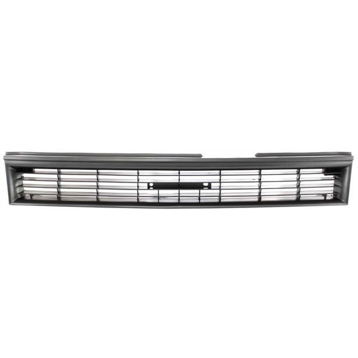 For 88-92 Corolla Sedan/Wagon Front Face Bar Grill Grille Assembly Plastic Gray