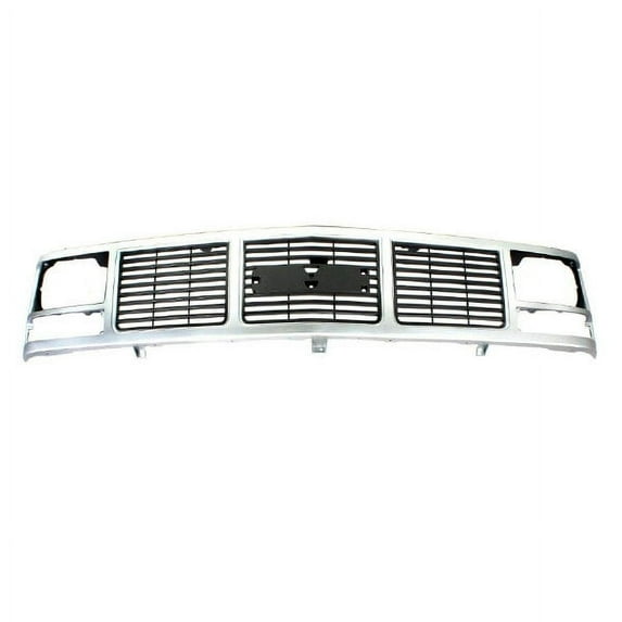 For 88-93 C/K Truck, 92-93 Yukon (Single Headlight) Front Grille Assembly Silver