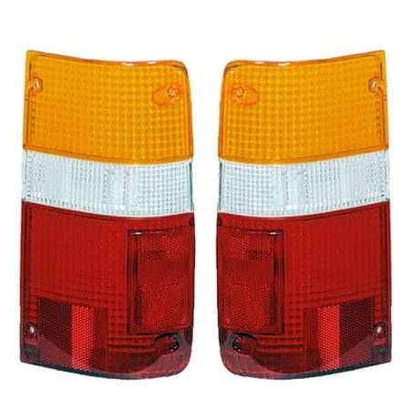 For 89-95 Toyota Pickup Truck Taillight Taillamp Rear Brake Lamp Lens SET PAIR