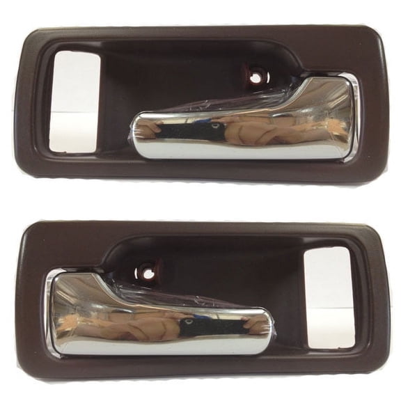 For 90-93 Accord Coupe Brown W/O Power Switch Inside Inner Door Handles SET PAIR