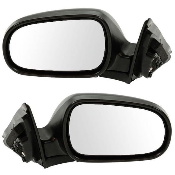 For 90-93 Accord Sedan/Wagon Rear View Door Mirror Power Black Folding PAIR SET