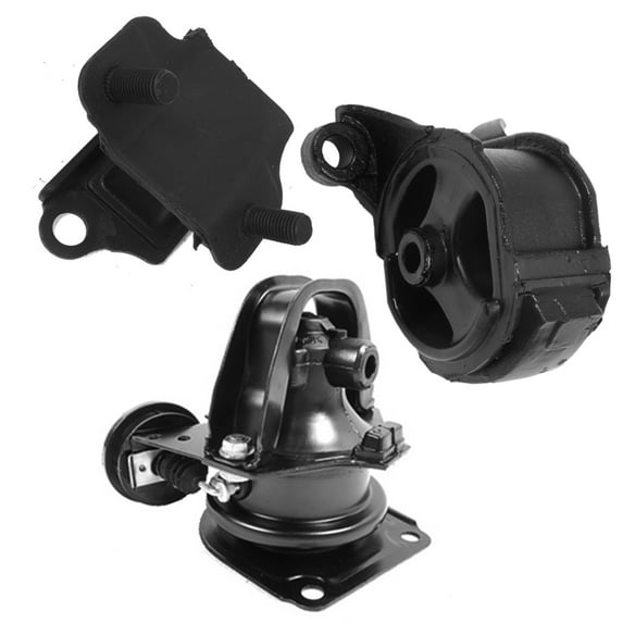 For 90-93 Honda Accord 2.2L Set 3PCS Engine Motor & Trans Mount 6512 6587 6509 90 91 92 93