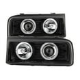 thumbnail image 1 of For 90-95 VW Volkswagen Corrado Sonar Halo Projector Headlights (Black) YD-PRO-VCOR90-BK, 1 of 3