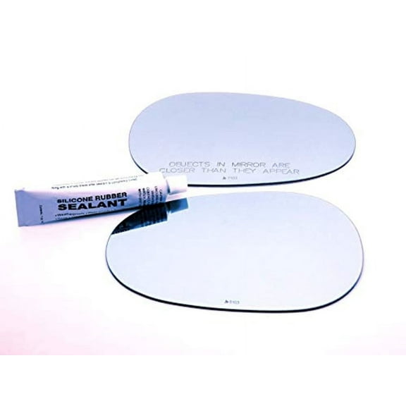 For 90-97 Miata 96-98 X90 Left & Right Blue Mirror Glass Lenses Manual