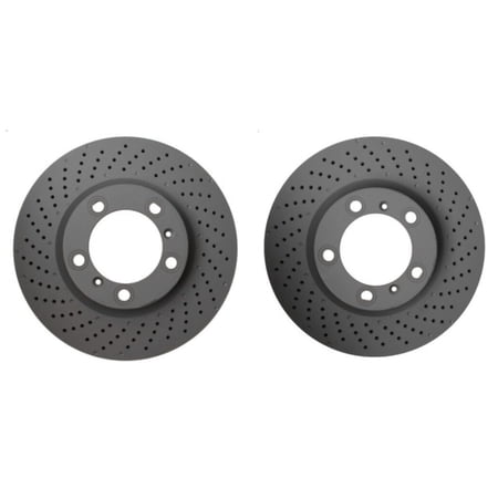 For 911 Boxster Cayman 911 Pair Set of Front Left & Right Disc Brake Rotors