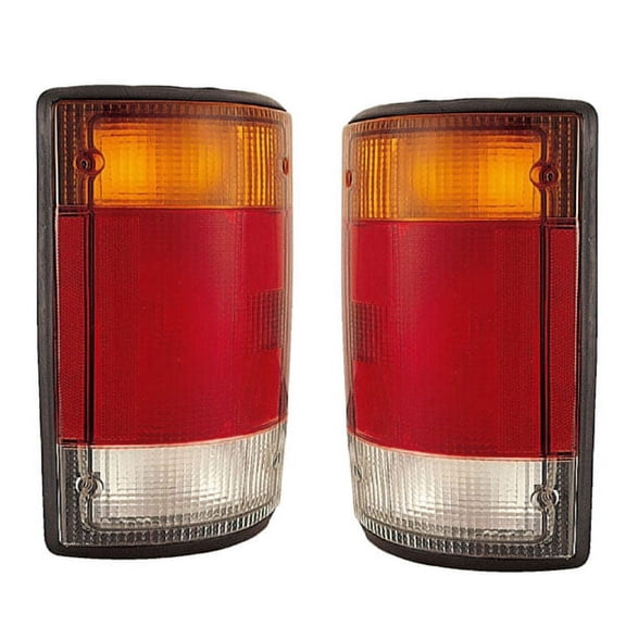 For 92-04 Econoline Taillight Taillamp Rear Brake Light Lamp w/o Bulb SET PAIR