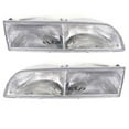 thumbnail image 1 of For 92-97 Crown Victoria Headlight Headlamp Halogen Head Light w/Bulb PAIR SET, 1 of 4